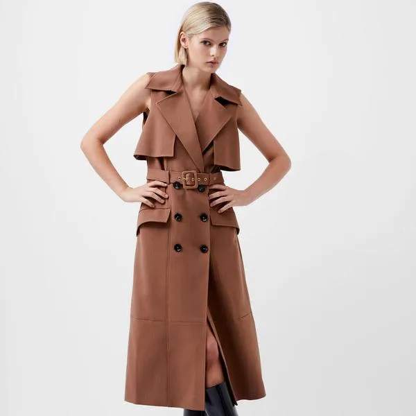 Sleeveless Trench Dress