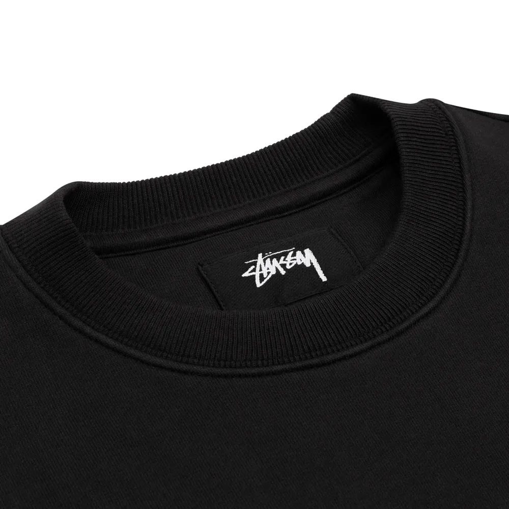 STÜSSY RELAXED OVERSIZED CREW // BLACK