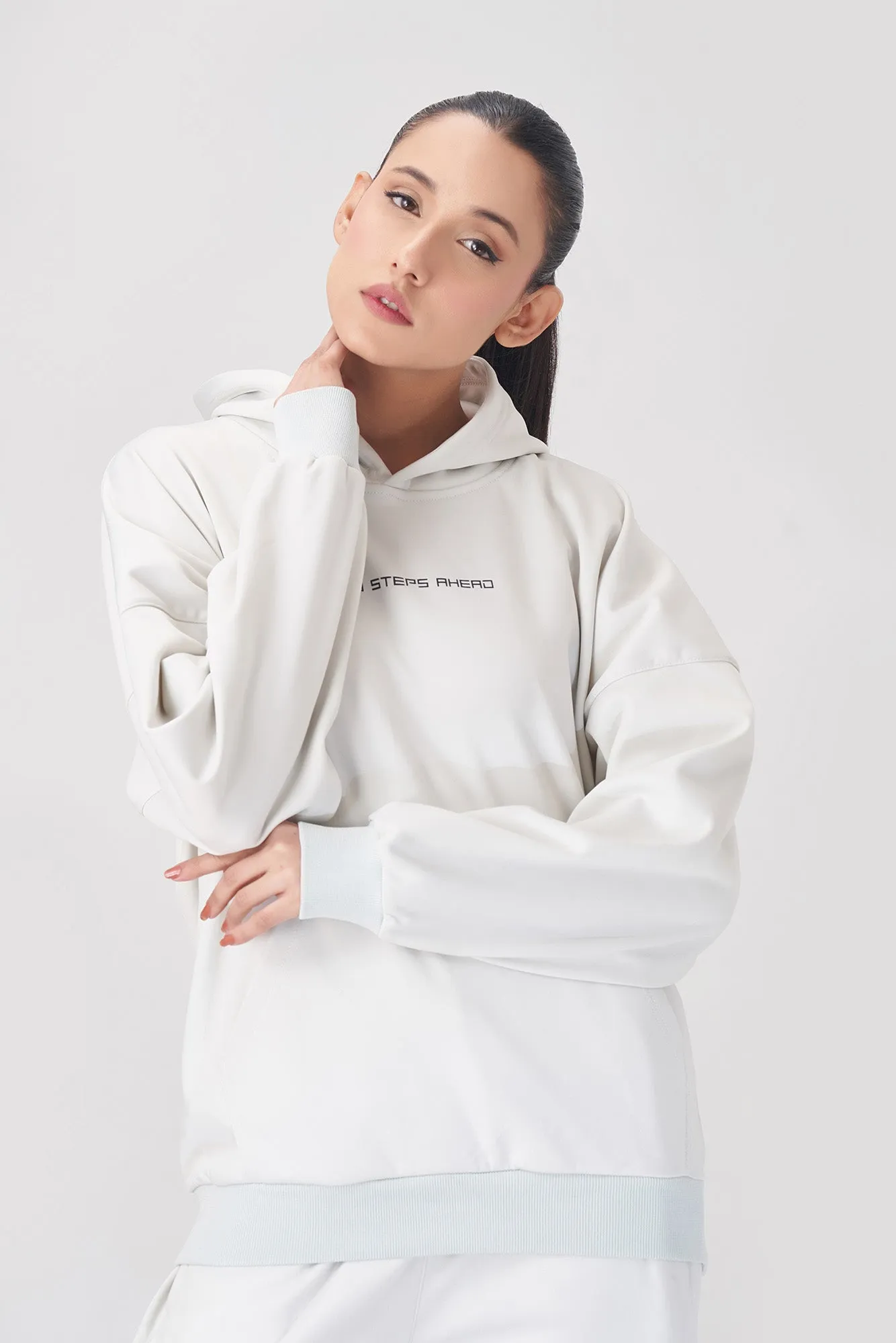 Unisex White Hoodie Tracksuit for Ultimate Comfort and Effortless Style