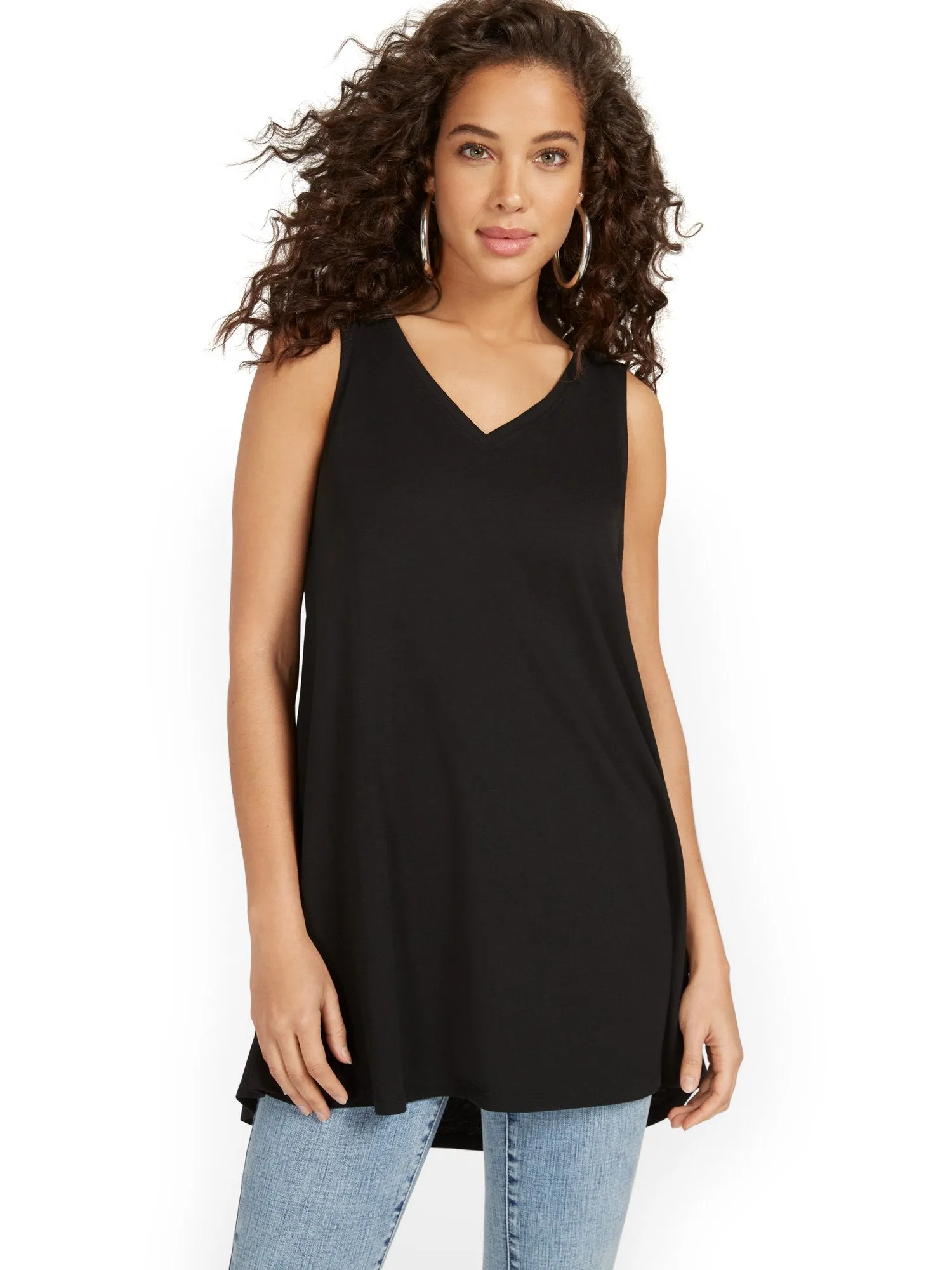 V-Neck Perfect Tunic Tank