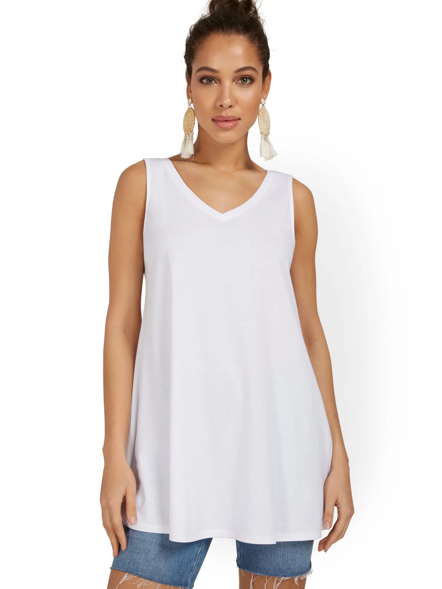 V-Neck Perfect Tunic Tank