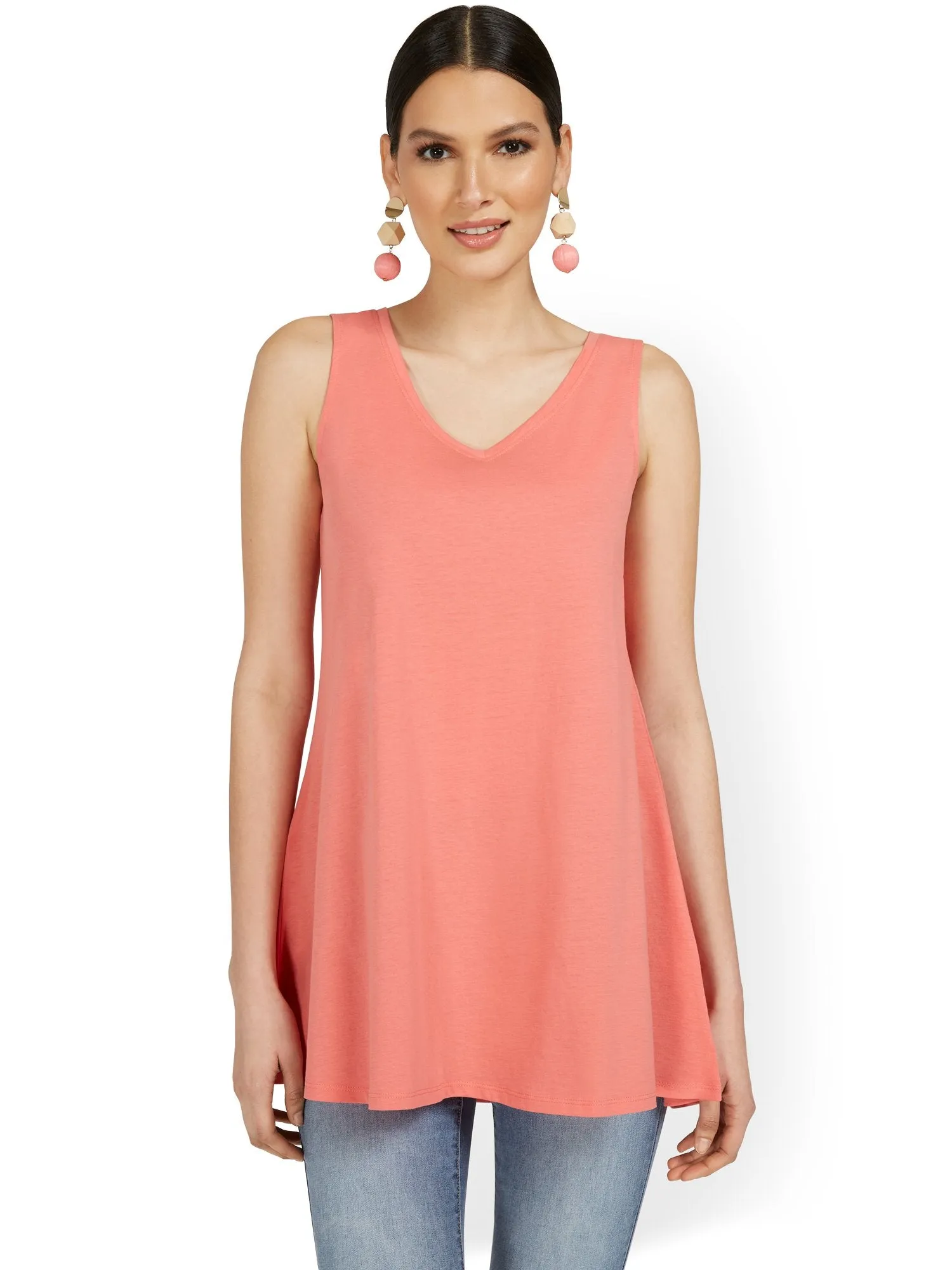 V-Neck Perfect Tunic Tank