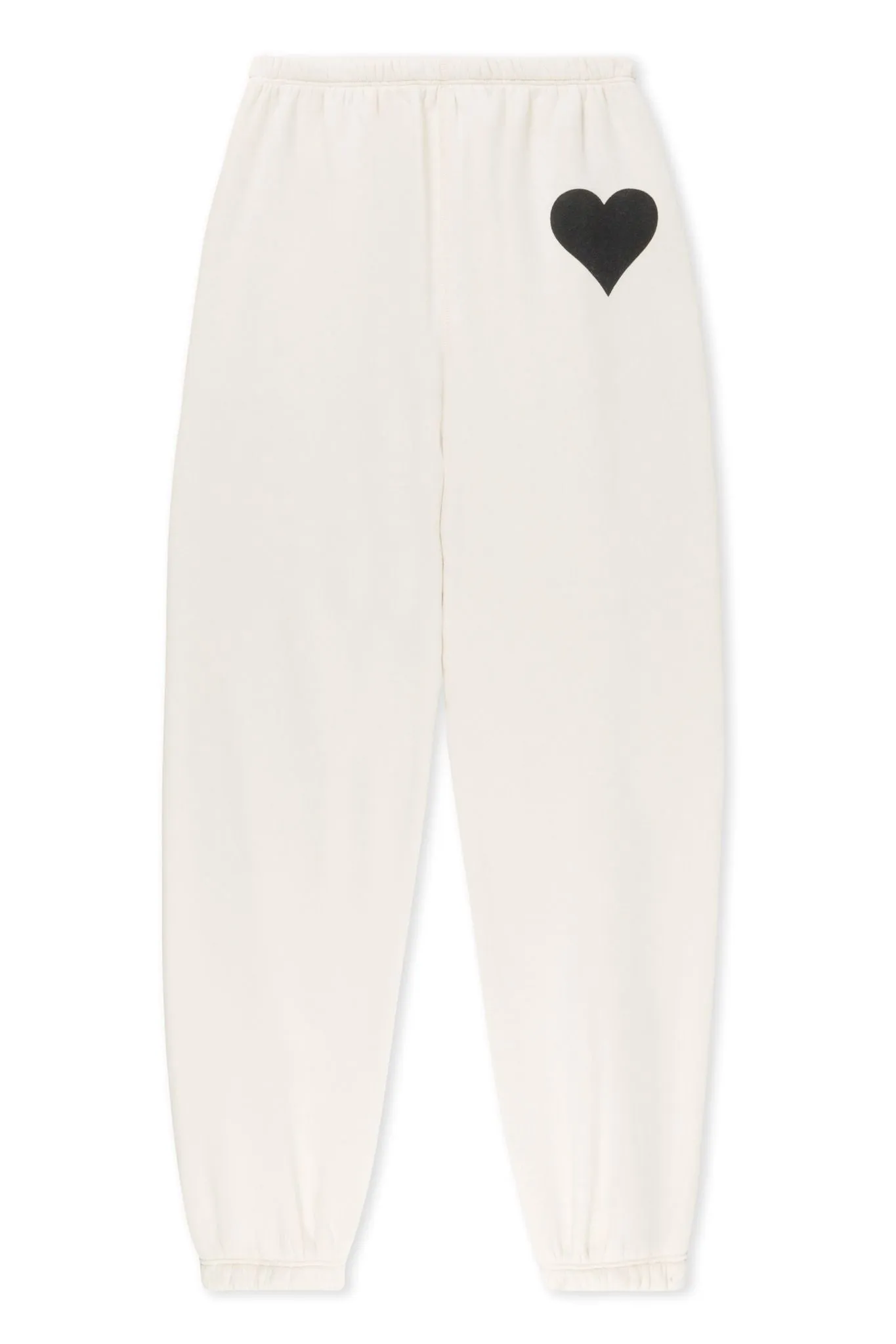 Vintage White Heart Sweatpants