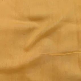 Yellow Plain Muslin Silk Fabric